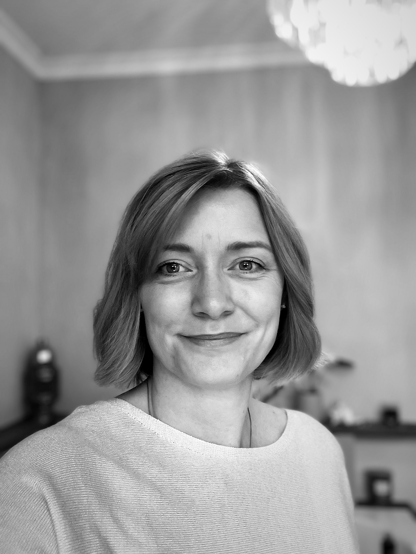 Porträt Anja Winkelmann, in Schwarzweiß