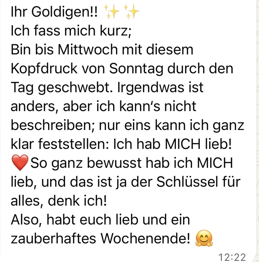 Originalnachricht einer Teilnehmerin aus einem vergangenen Retreat (3)