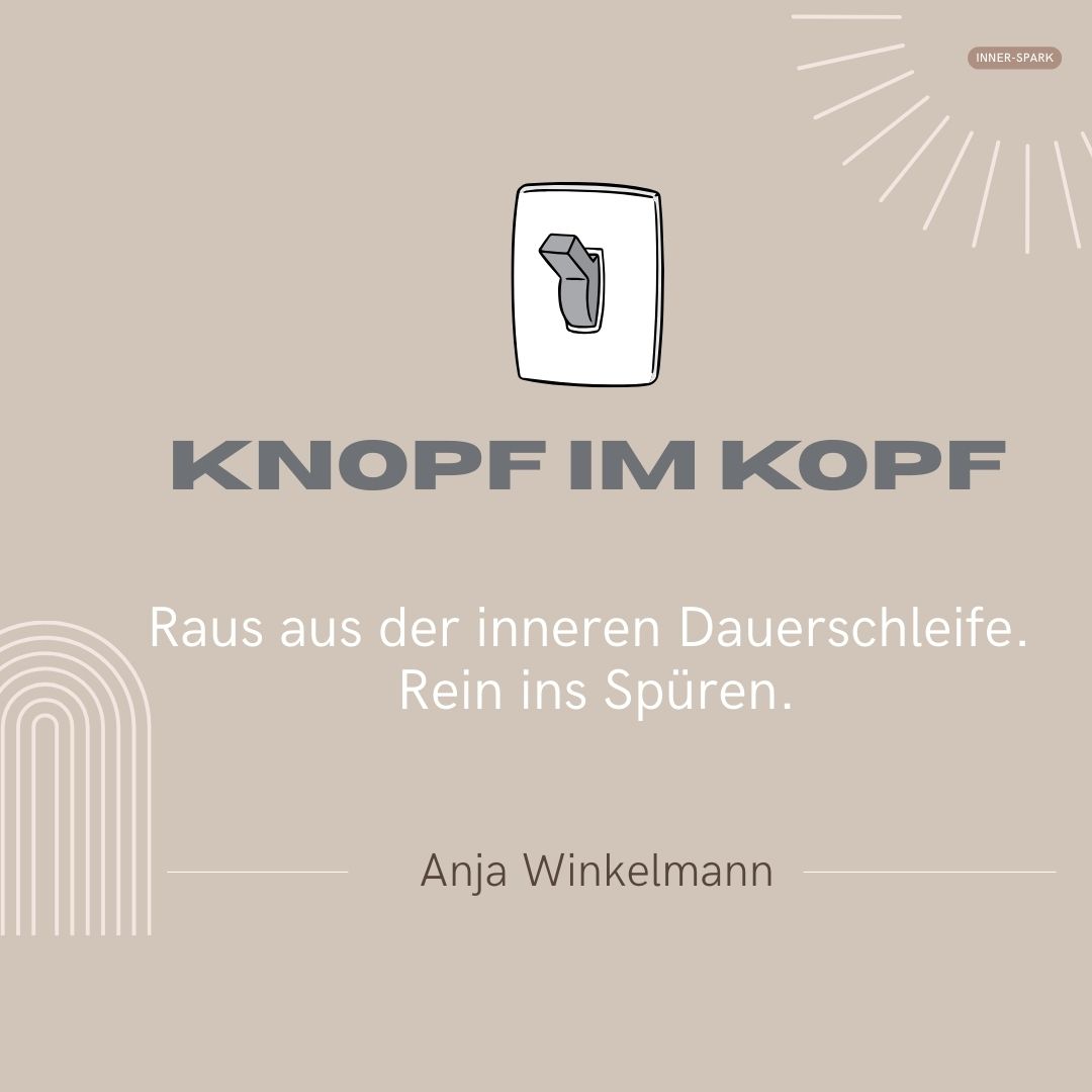 Kurscover Knopf im Kopf